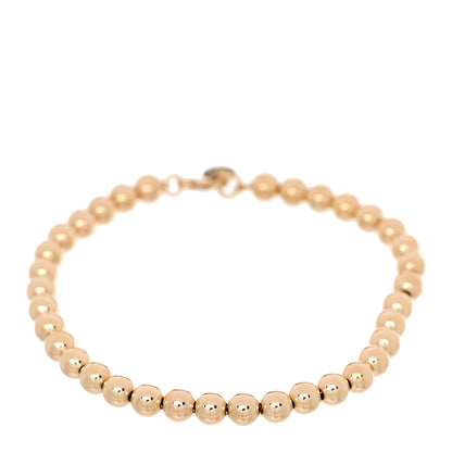 Tiffany 18K Yellow Gold 5mm HardWear Ball Beaded Bracelet 1 of 5