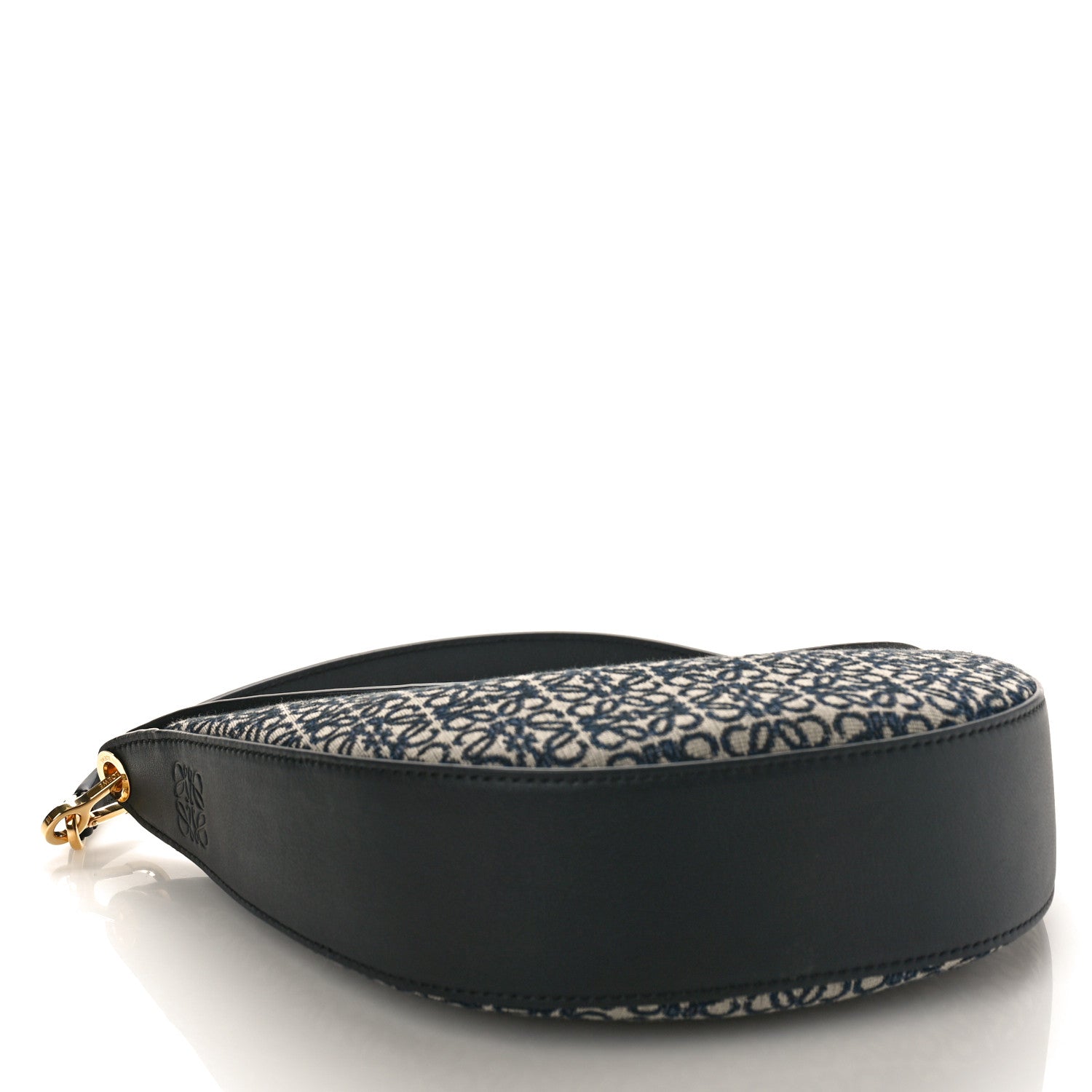 Loewe Jacquard Anagram Calfskin Small Luna Navy Black 4 of 8
