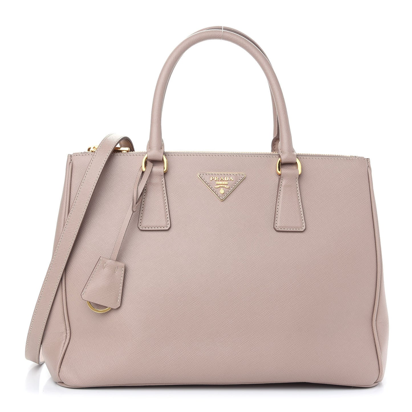 Saffiano Medium Galleria Double Zip Tote Cipria