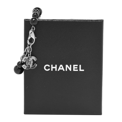 Chanel Glass Bead CC Map Bracelet Ruthenium Black 6 of 6