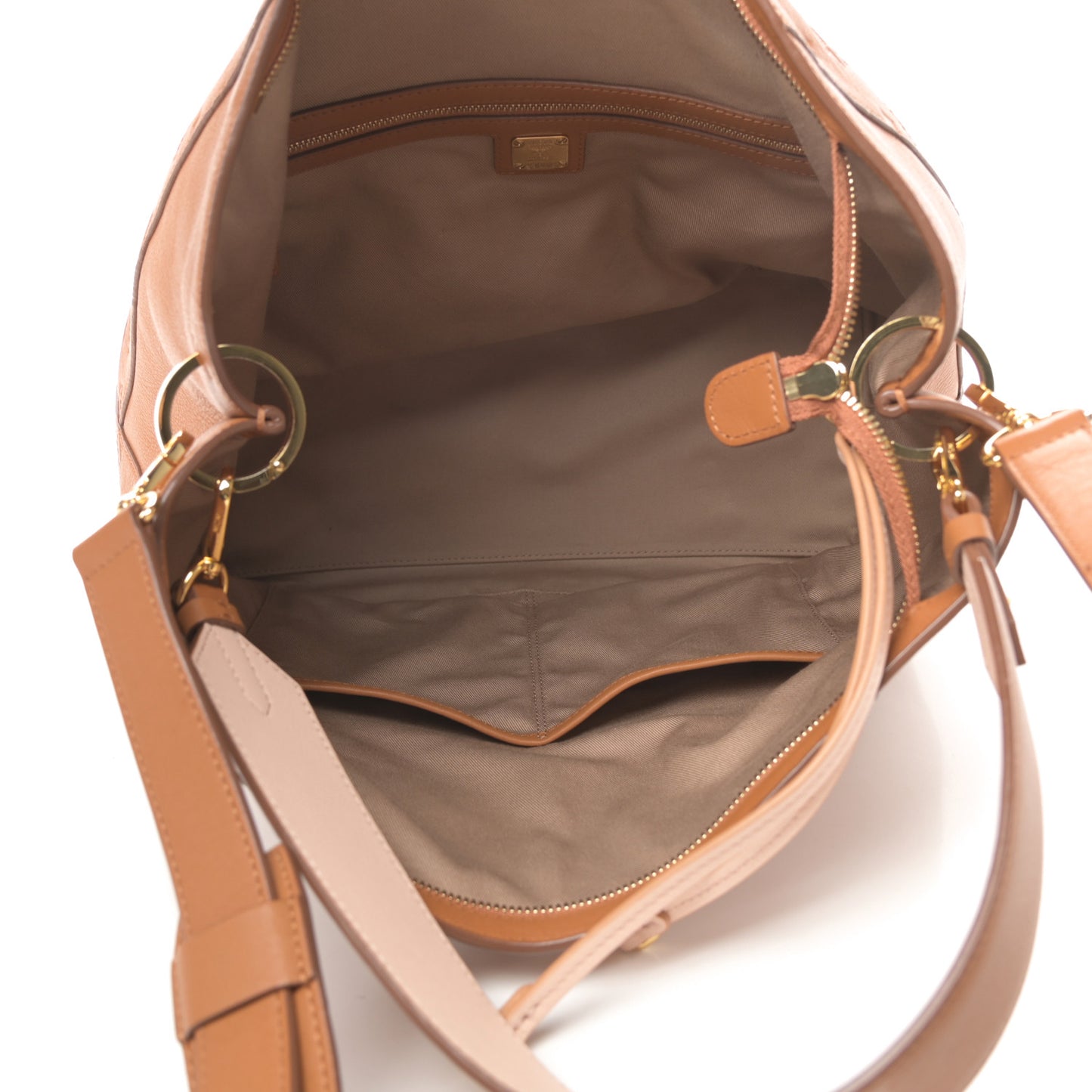 Calfskin Ottomar Monogram Large Klara Hobo Cognac