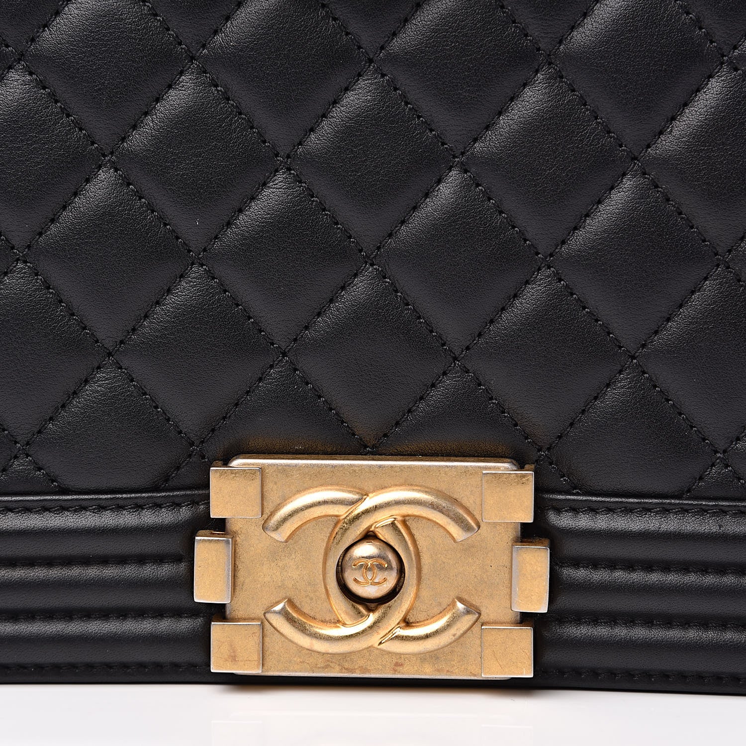 Chanel Lambskin Quilted Medium Boy Flap Black 13 of 13