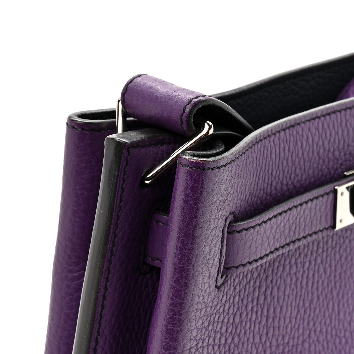 Hermes Taurillon Clemence Verso So Kelly 22 Ultraviolet Bleu