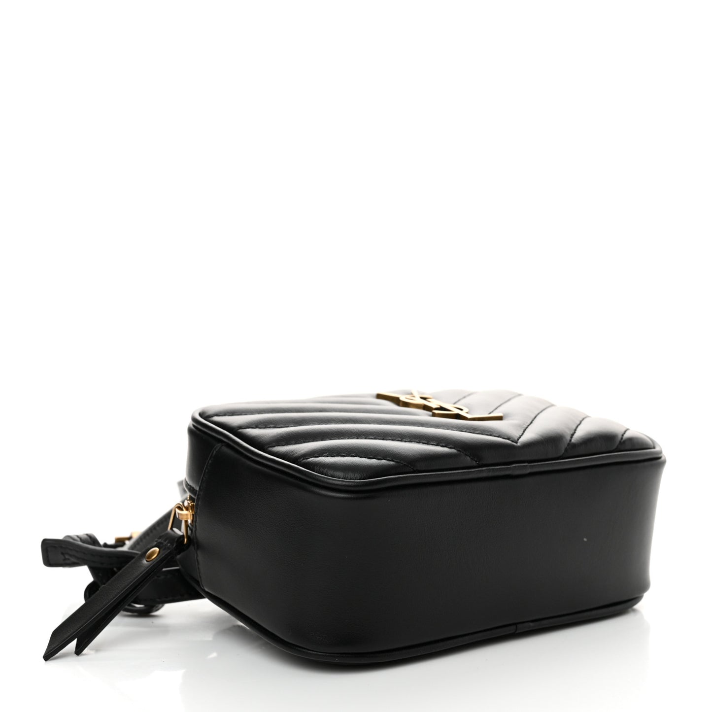Calfskin Matelasse Monogram Lou Belt Bag Black