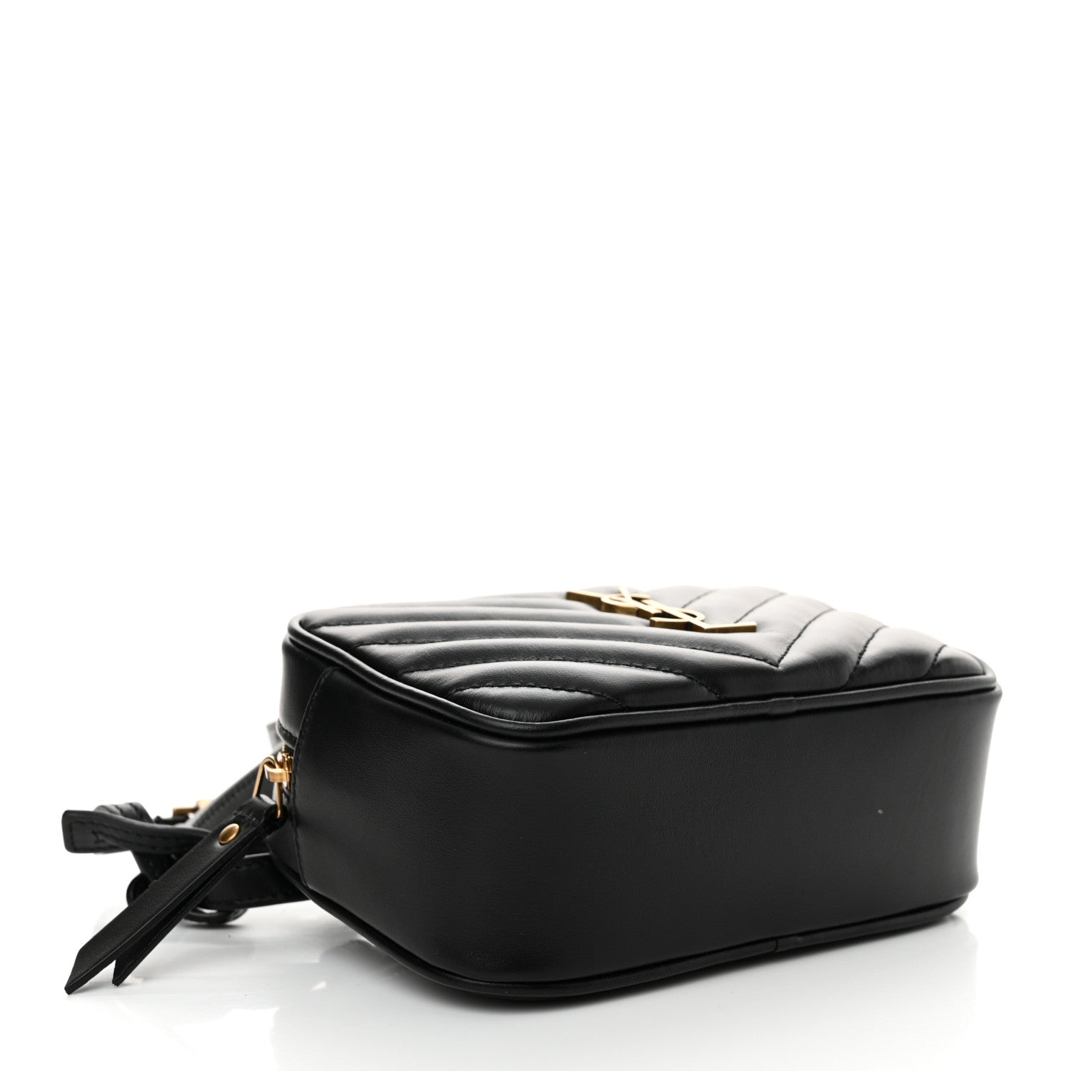 Saint Laurent Calfskin Matelasse Monogram Lou Belt Bag Black 4 of 12