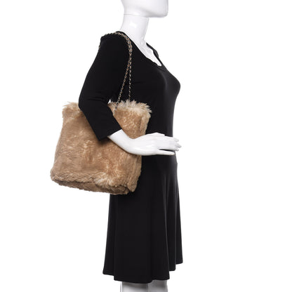 Prada Eco Lapin Faux Fur Tote Cipria 2 of 9