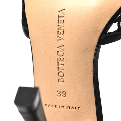 Bottega Veneta Mesh Nappa Stretch Ankle Tie 90mm Sandals 39 Black 6 of 7