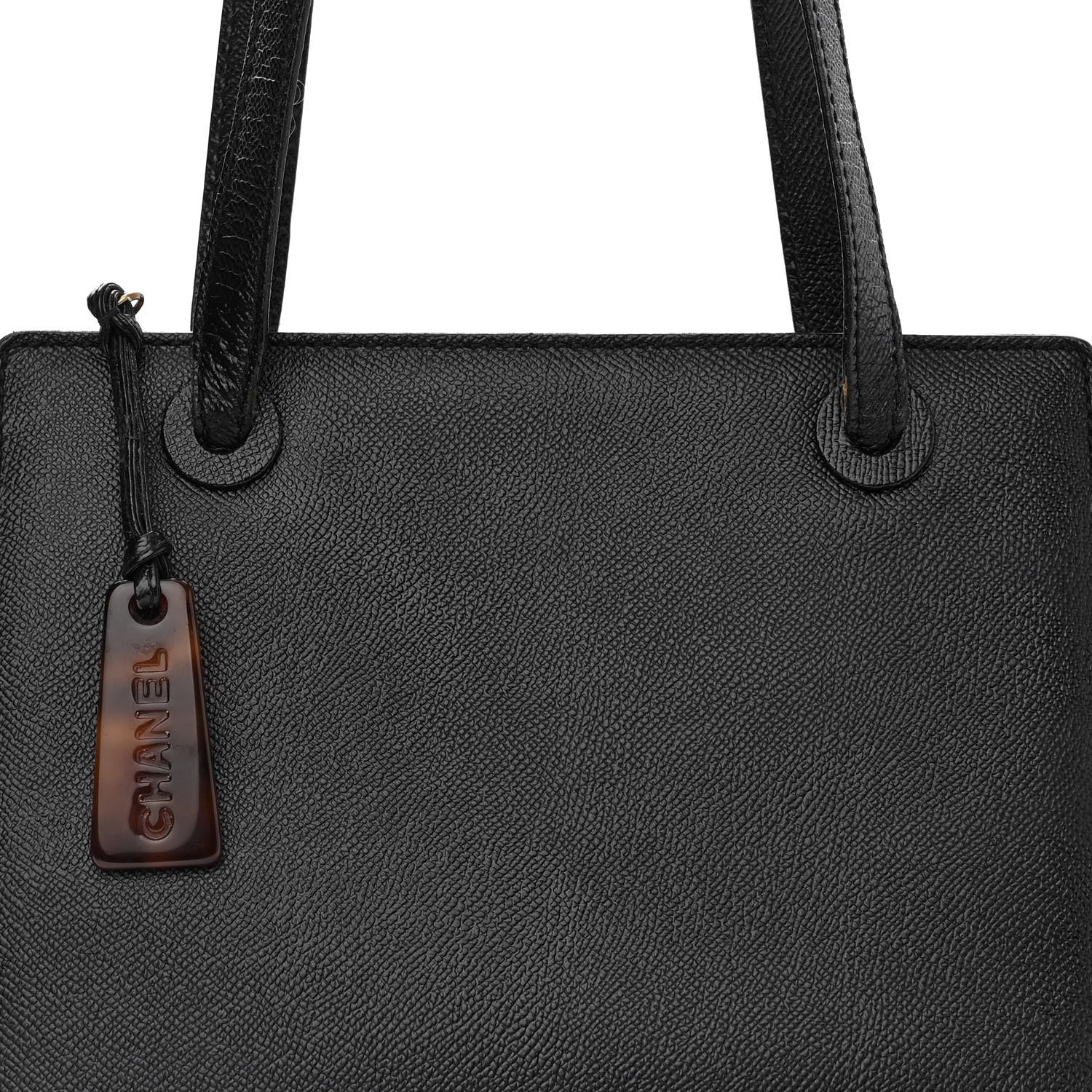 Chanel Grained Calfskin Shoulder Bag Black 8 of 15