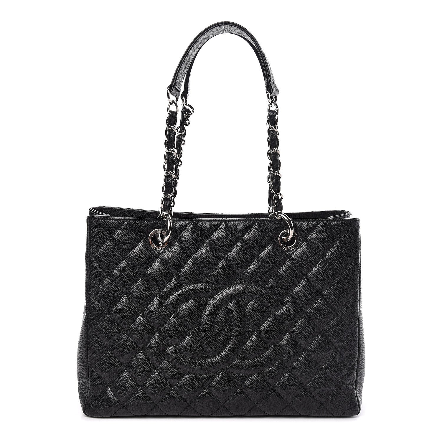 Chanel Caviar Quilted Grand Shopping Tote GST Black 1 of 11