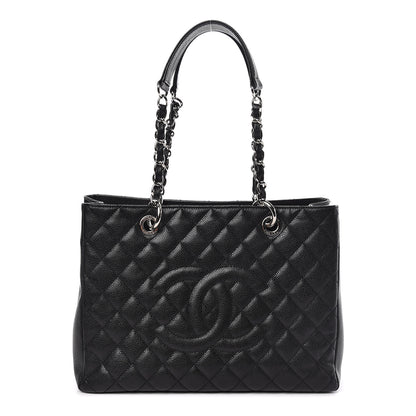 Chanel Caviar Quilted Grand Shopping Tote GST Black 1 of 11