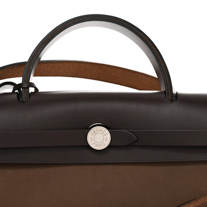 Hermes Vache Hunter Toile Herbag Zip 31 PM Etoupe Ebene 8 of 10