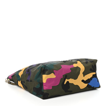 Valentino Garavani Canvas Camouflage Rockstud Reversible Tote Multicolor 4 of 9