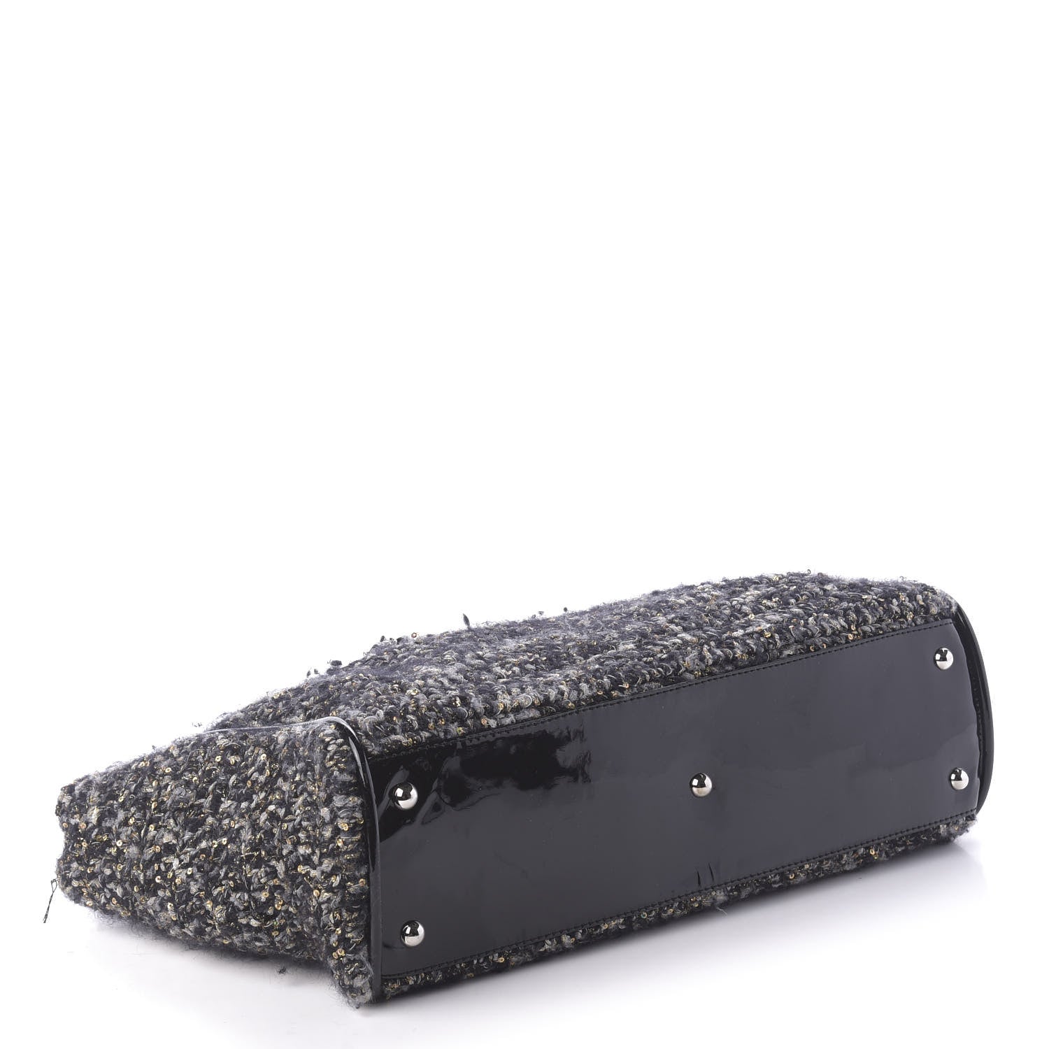 Chanel Patent Tweed Sequin Shopping Tote Multicolor 5 of 11