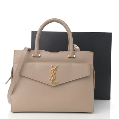 Saint Laurent Grain De Poudre Medium Uptown Tote Dark Beige 15 of 15