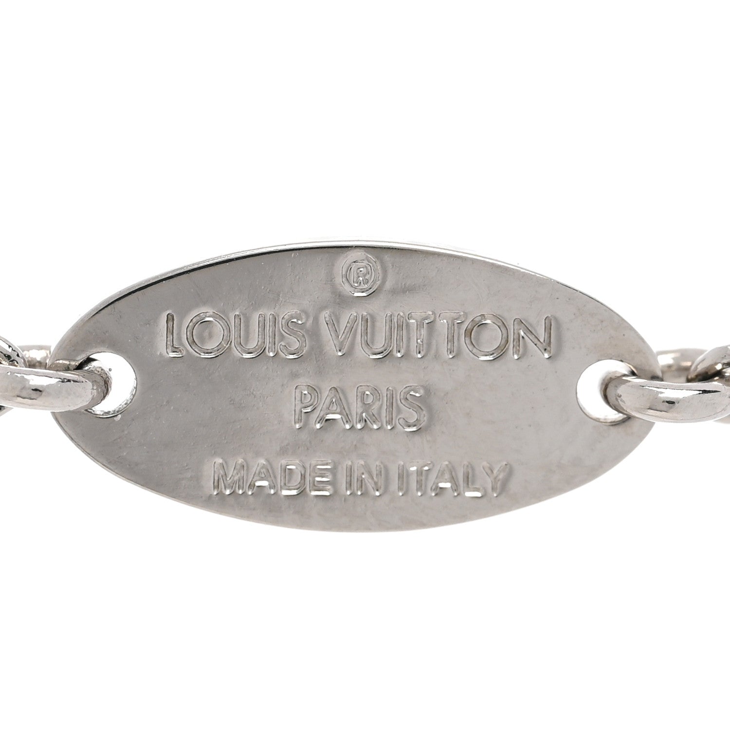 Louis Vuitton Metal Essential V Supple Necklace Silver 5 of 7