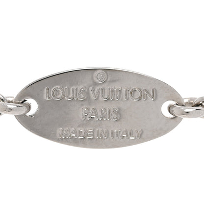 Louis Vuitton Metal Essential V Supple Necklace Silver 5 of 7