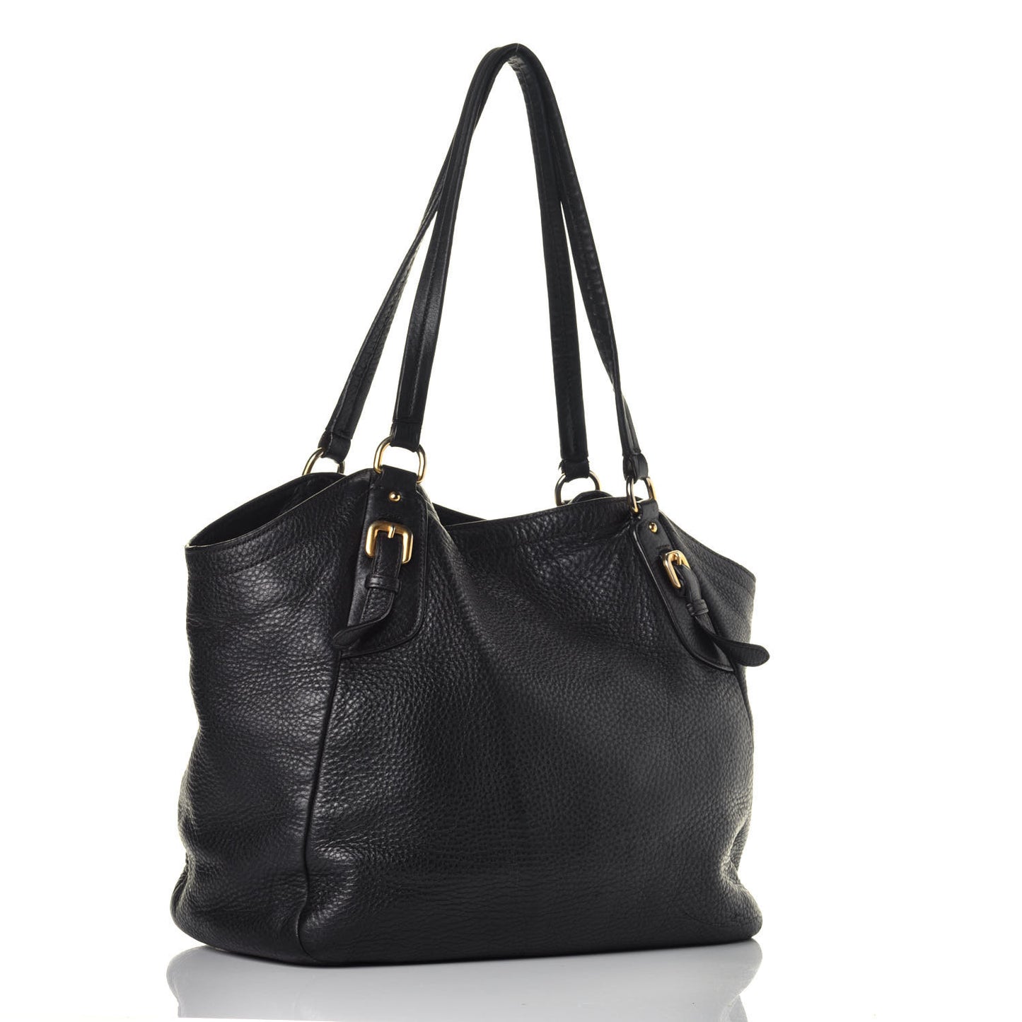 Vitello Daino Tote Nero Black