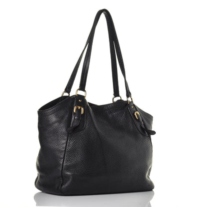 Prada Vitello Daino Tote Nero Black 3 of 8