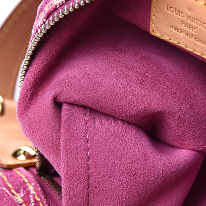 Louis Vuitton Denim Baggy GM Fuchsia 7 of 12