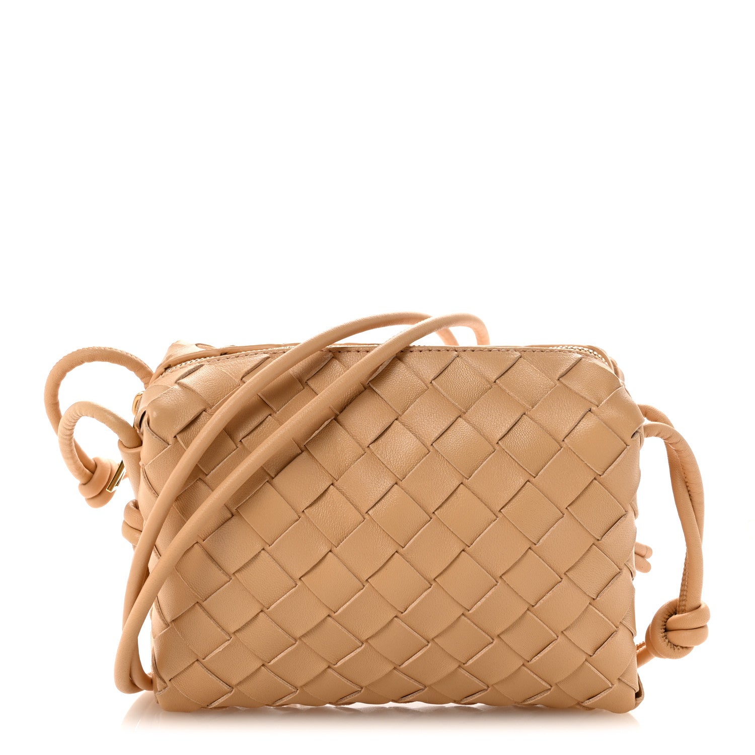 Bottega Veneta Nappa Intrecciato Mini Loop Camera Bag Almond 1 of 9