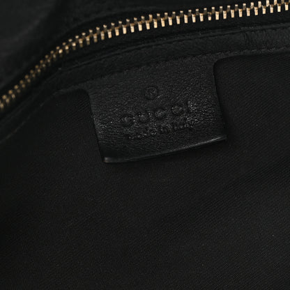 Gucci Calfskin Large Horsebit Chain Hobo Black 6 of 12