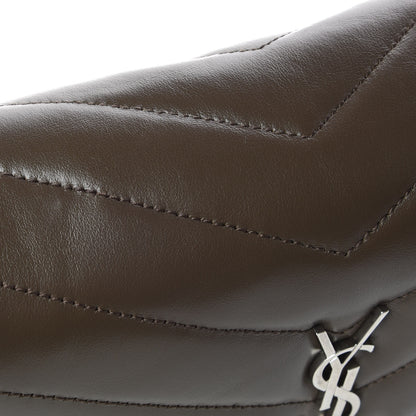 Saint Laurent Calfskin Y Quilted Monogram Toy Loulou Crossbody Bag Faggio 10 of 11