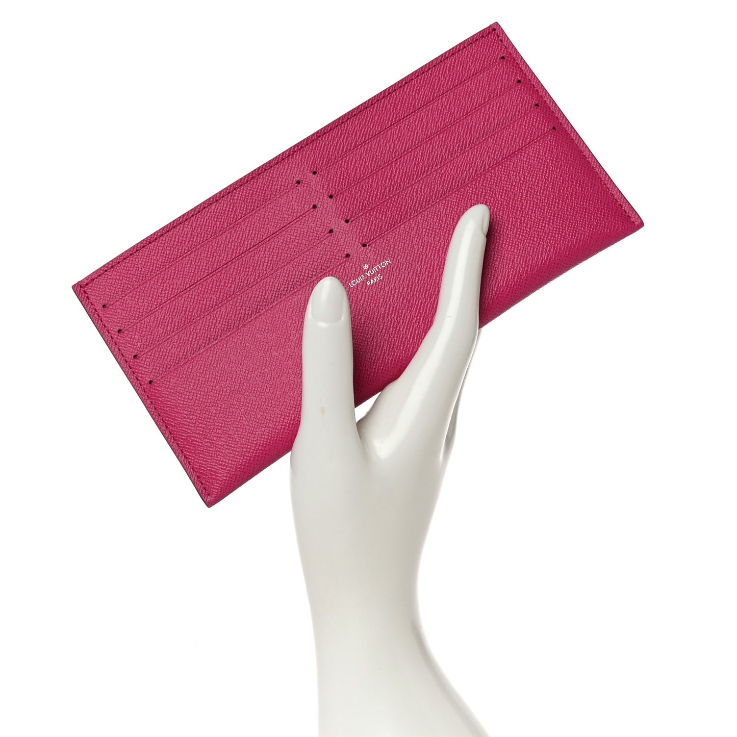Calfskin Felicie Card Holder Insert Pink