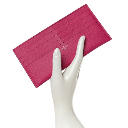 Louis Vuitton Calfskin Felicie Card Holder Insert Pink 2 of 9