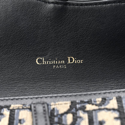 Christian Dior Oblique Saddle Chain Long Wallet Blue 7 of 10