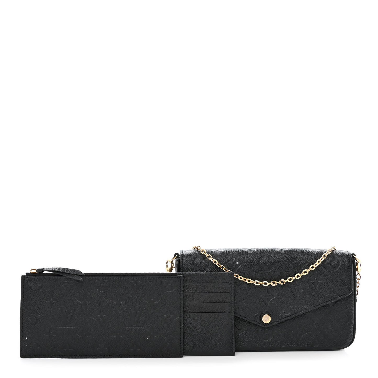 Empreinte Pochette Felicie Chain Wallet Black