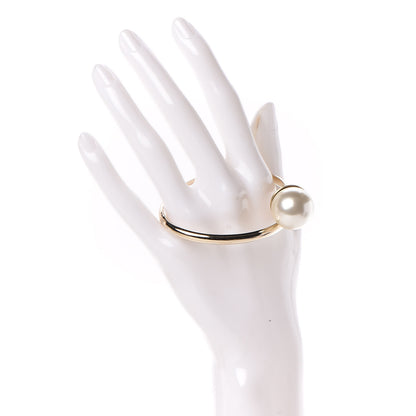 Christian Dior Pearl Bangle Gold 2 of 4