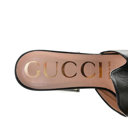 Gucci Nappa Horsebit 75mm Slide Sandals 36 Black 4 of 11