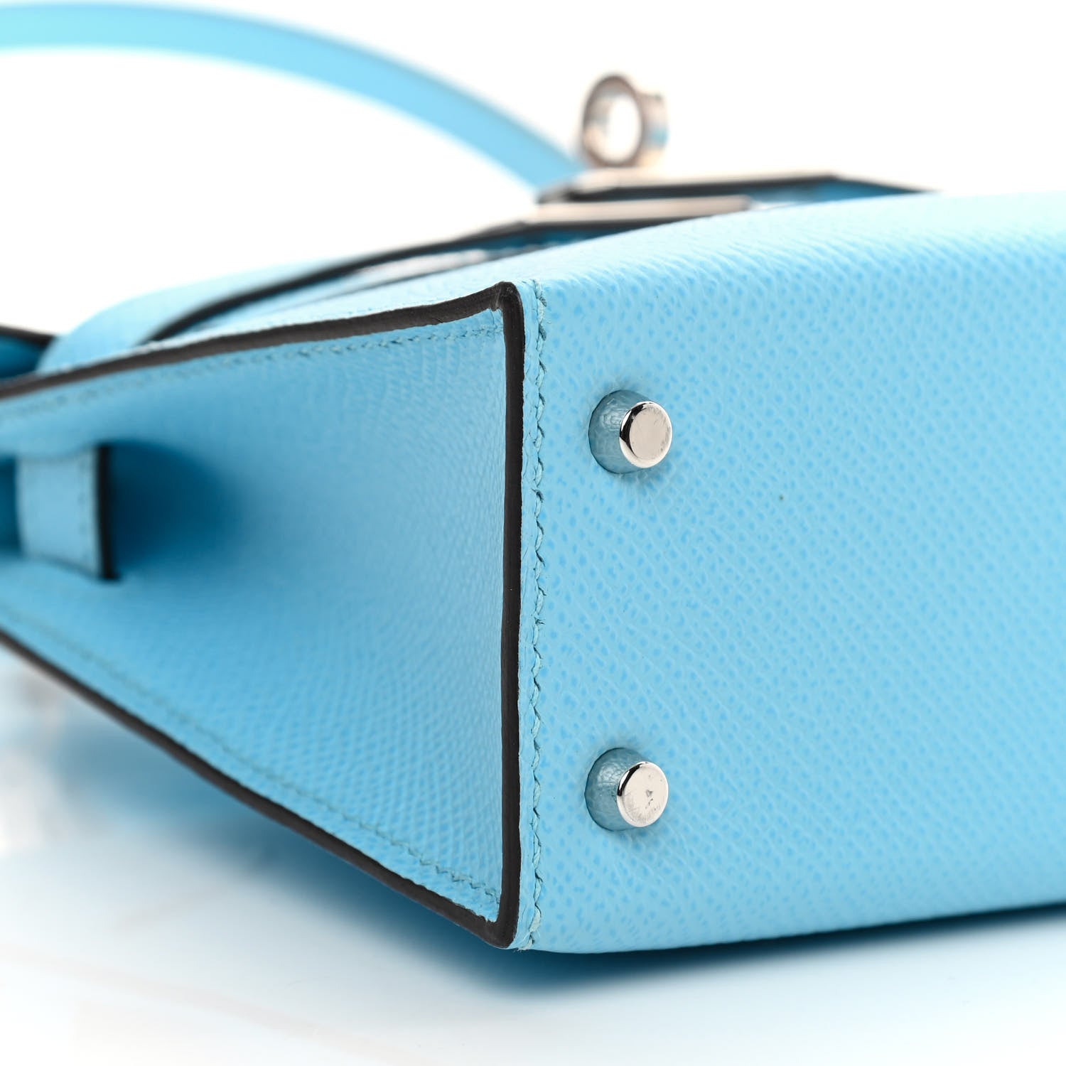 Hermes Epsom Mini Kelly Sellier 20 Celeste 9 of 16