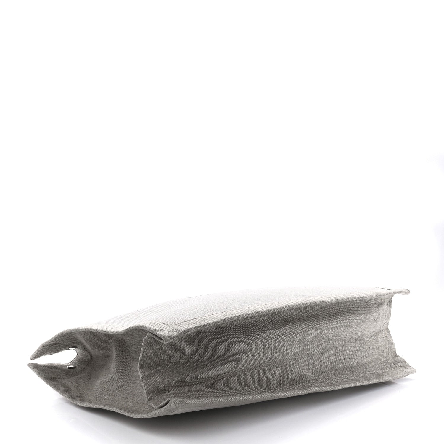 Saint Laurent Linen Calfskin Rive Gauche Tote Optic White 4 of 12