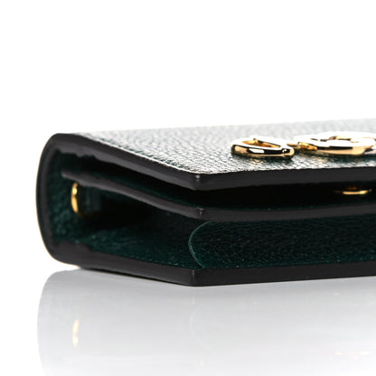Gucci Grainy Calfskin Zumi Chain Card Case Wallet Vintage Green 8 of 10