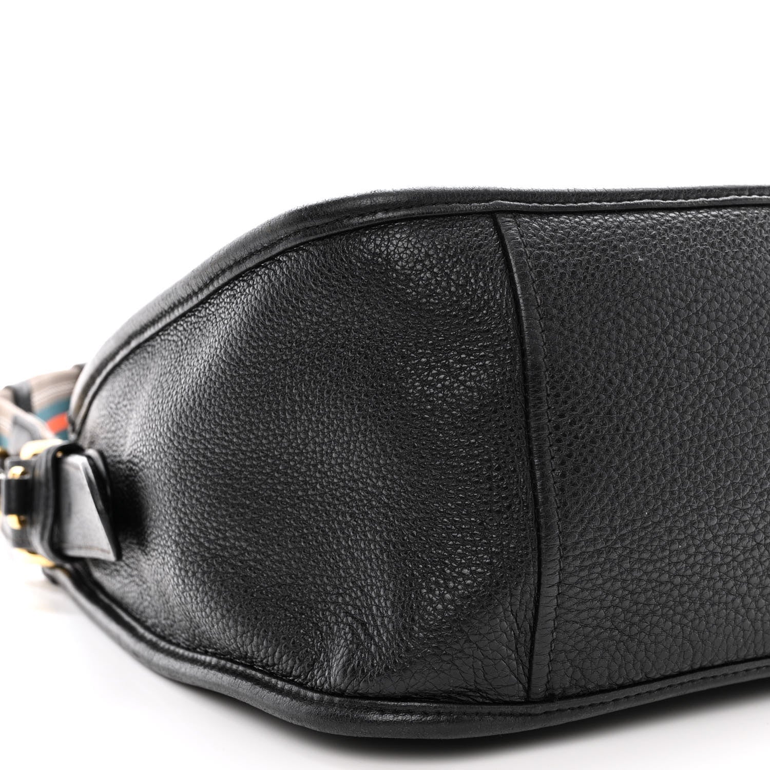 Prada Vitello Daino Zippered Messenger Hobo Black 10 of 18