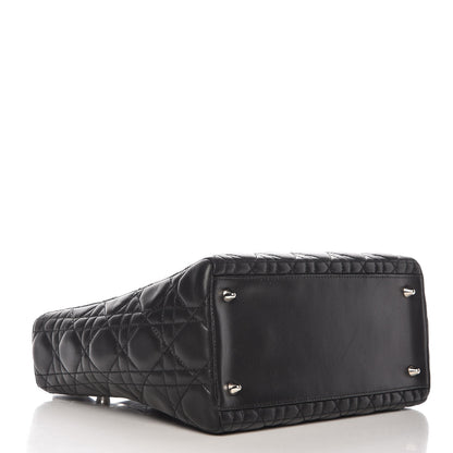 Christian Dior Lambskin Cannage Medium Lady Dior Black 4 of 7