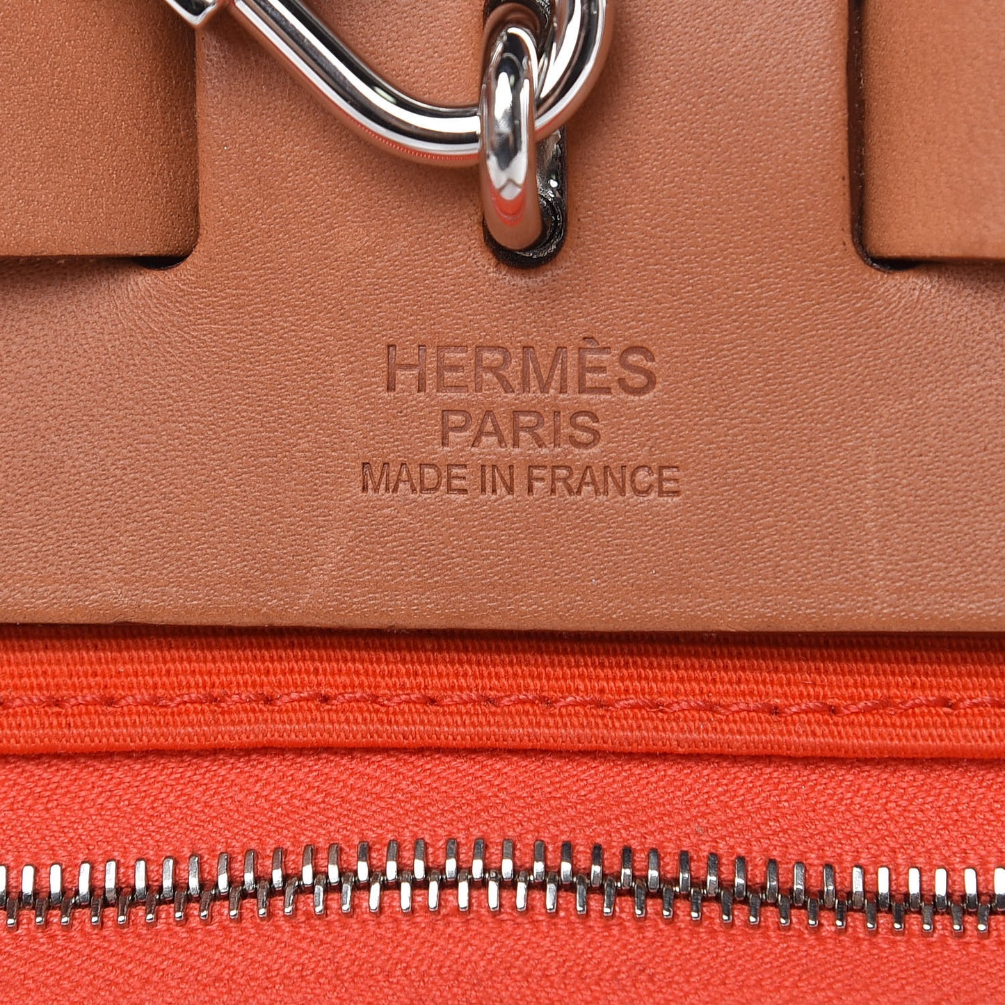 Vache Hunter Toile Herbag Zip 31 PM Capucine Fauve
