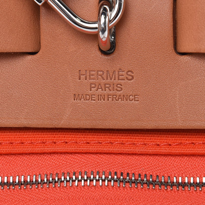 Hermes Vache Hunter Toile Herbag Zip 31 PM Capucine Fauve 6 of 15