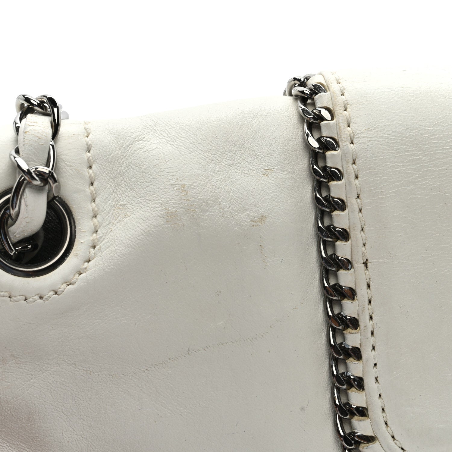 Chanel Lambskin Medium Madison Flap White 11 of 11