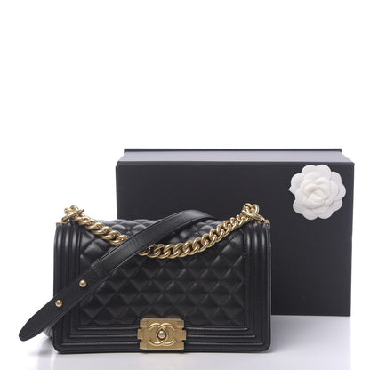 Chanel Caviar Quilted Medium Boy Flap Black 13 of 13
