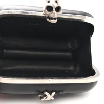 Alexander McQueen Nappa Skull Chain Box Clutch Black 5 of 7