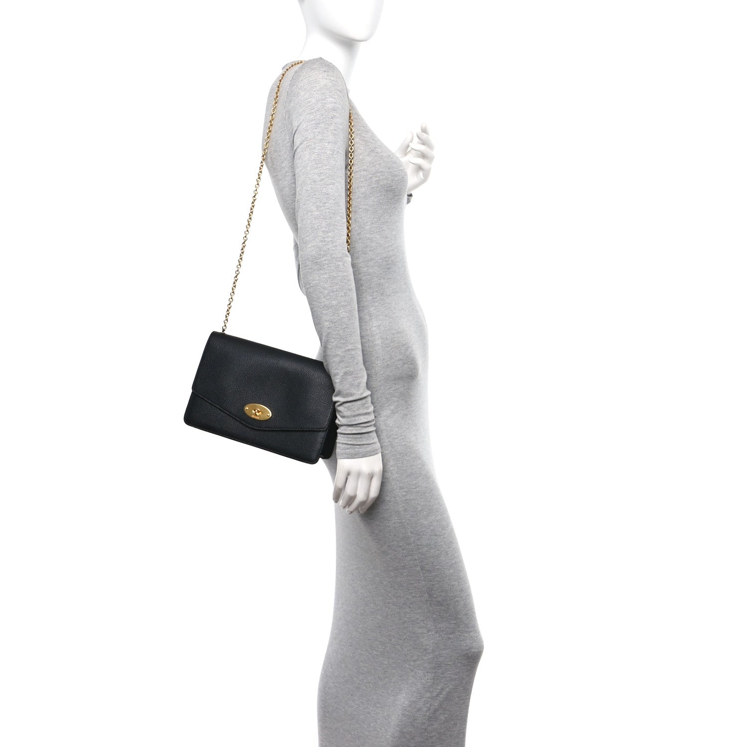 Mulberry Small Classic Grain Calfskin Small Darley Black 2 of 10