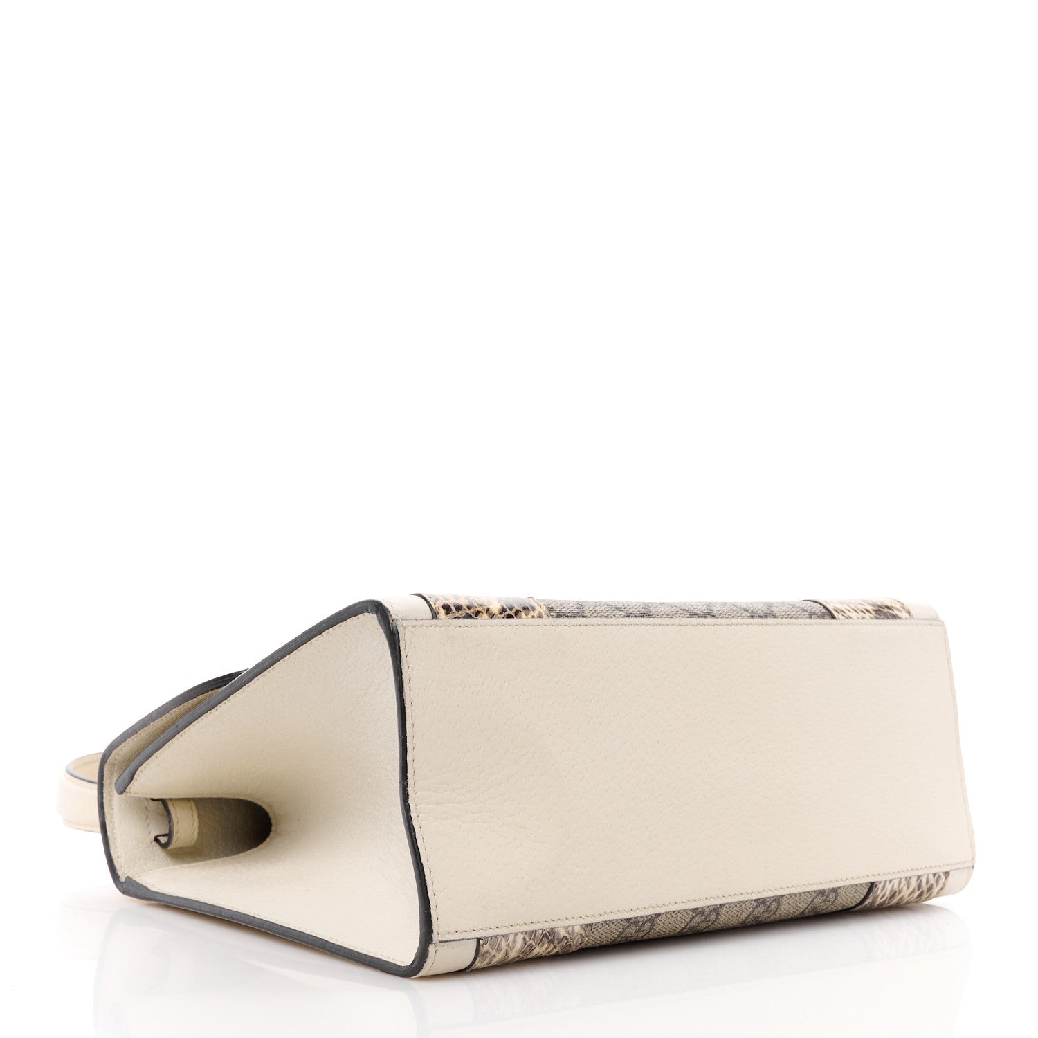 Gucci GG Supreme Monogram Small Osiride Top Handle Bag Beige Gold 4 of 12