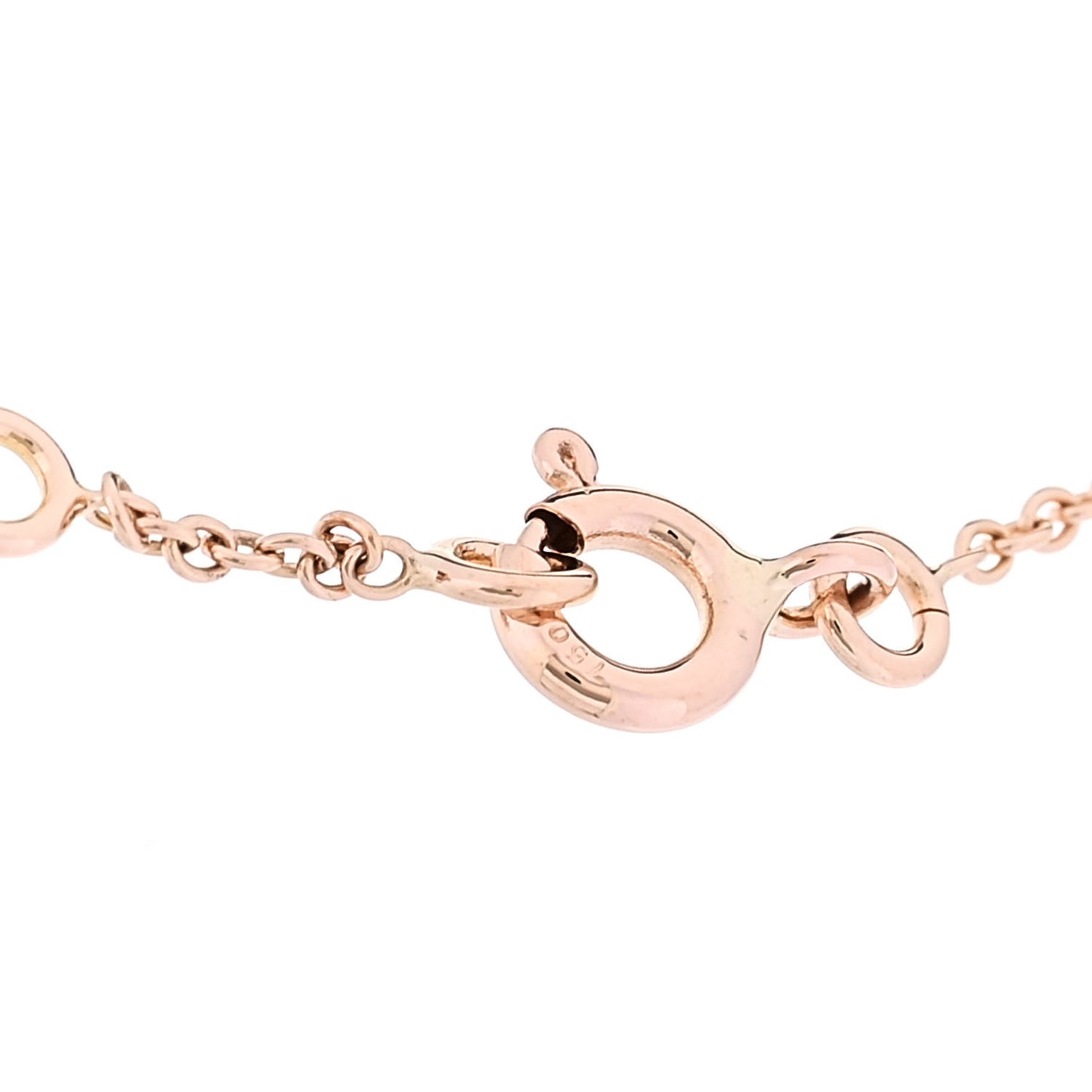 18K Rose Gold Diamond Pink Opal Rose Des Vents Bracelet