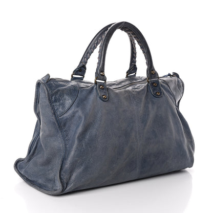 Balenciaga Agneau Classic Hardware Work Navy 2 of 7