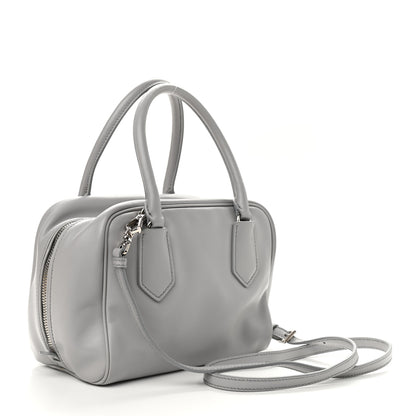 Prada Soft Calf Small Inside Tote Granito Acquamarina 3 of 9