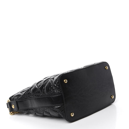Chanel Glazed Calfskin Quilted State Of The Art Hobo Black 4 of 12