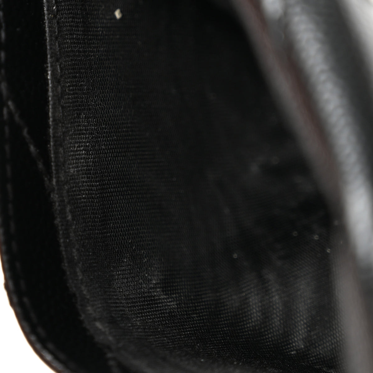 Grain De Poudre Matelasse Chevron Small Monogram Envelope Wallet Black