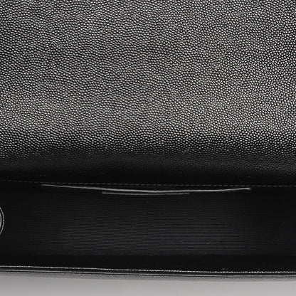 Saint Laurent Grain De Poudre Medium Classic Monogram Kate Satchel Black 5 of 6